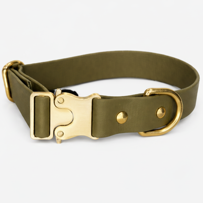 The signature collar - Lichen Green