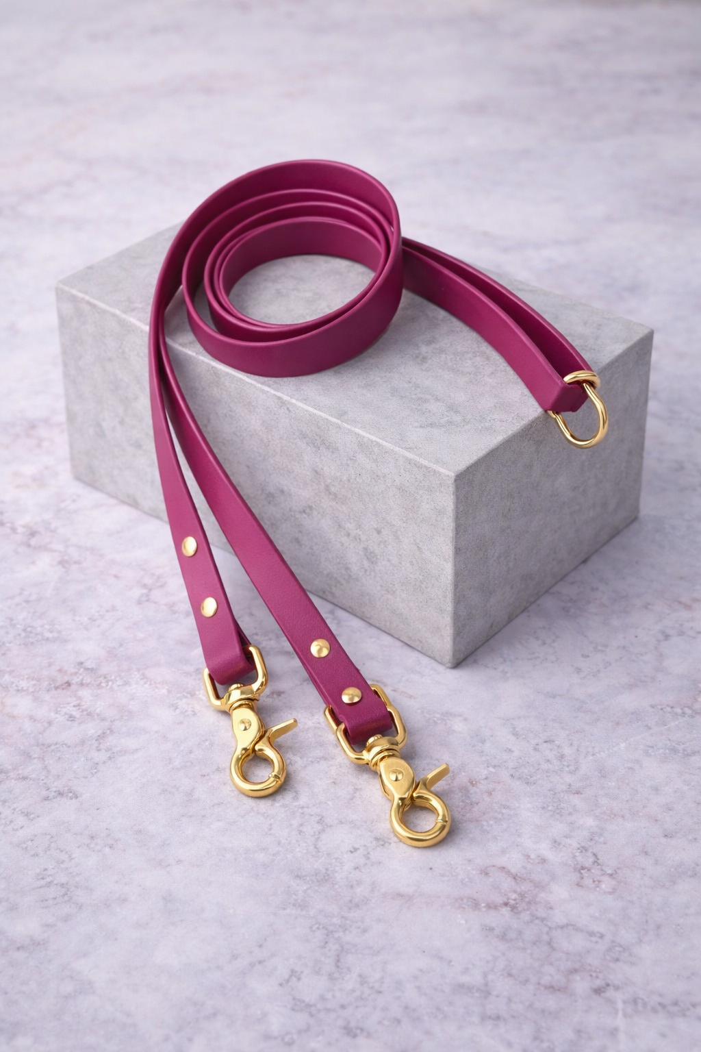 The Adjustable Multi-Way Dog Lead - Mulberry