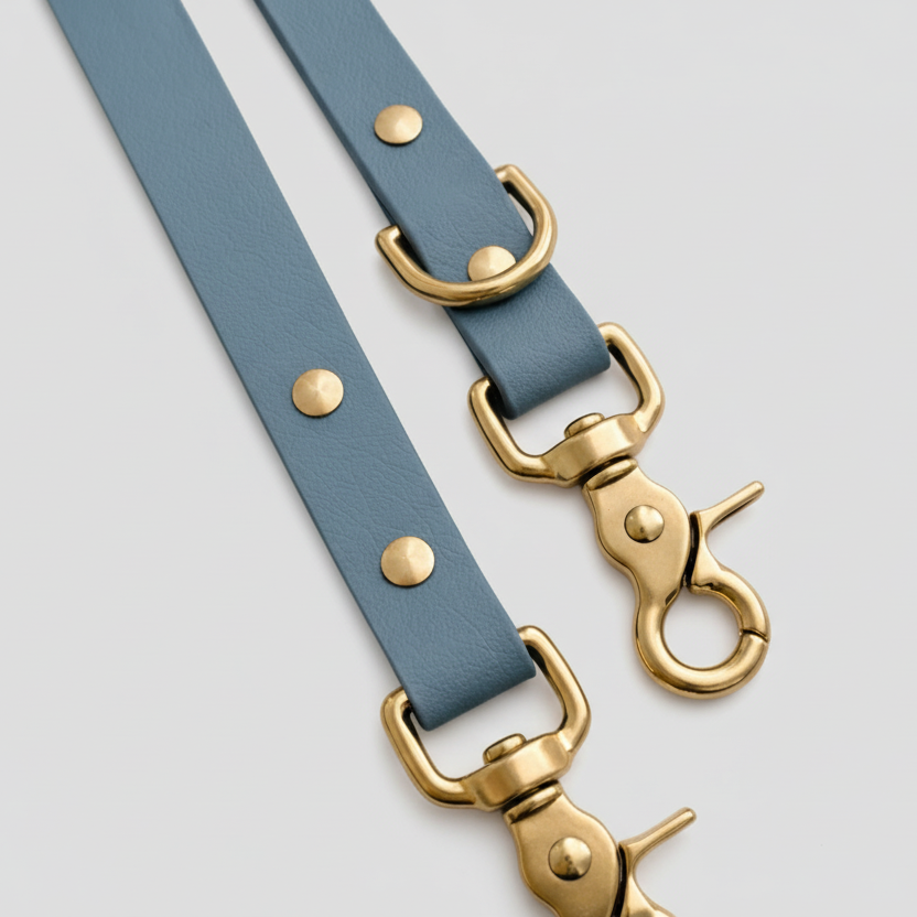 The Adjustable Multi-Way Dog Lead - Dusty Blue