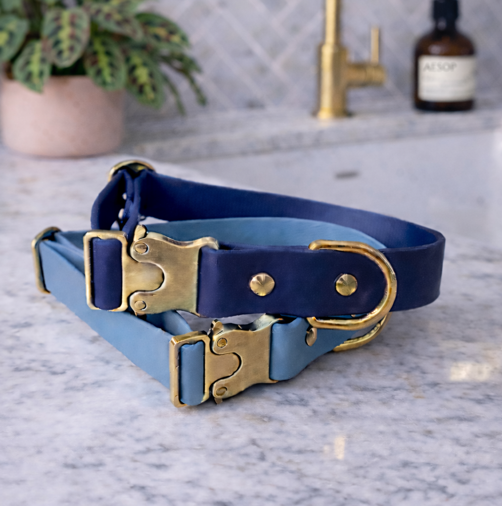 The Adjustable Multi-Way Dog Lead - Ink Blue