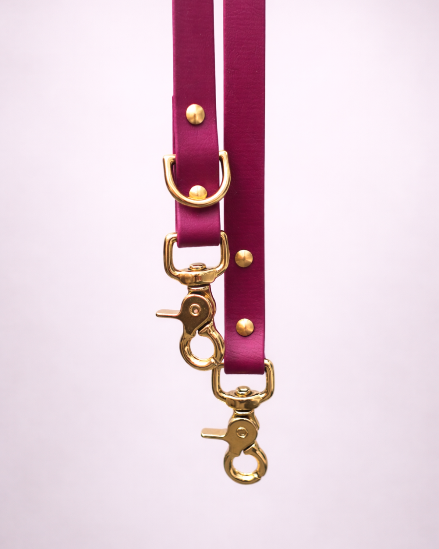 The Adjustable Multi-Way Dog Lead - Mulberry